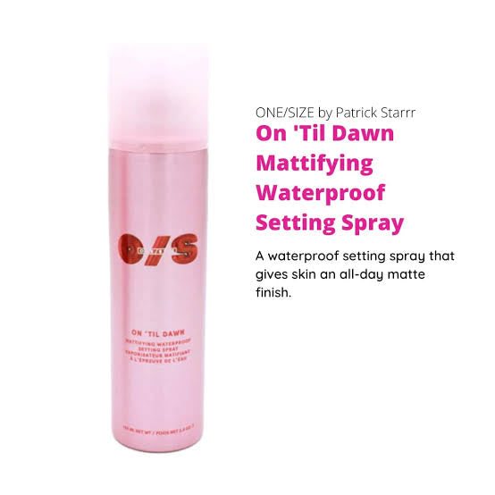 ONE/SIZE - On 'Til Dawn Mattifying Waterproof Setting Spray - 143ml