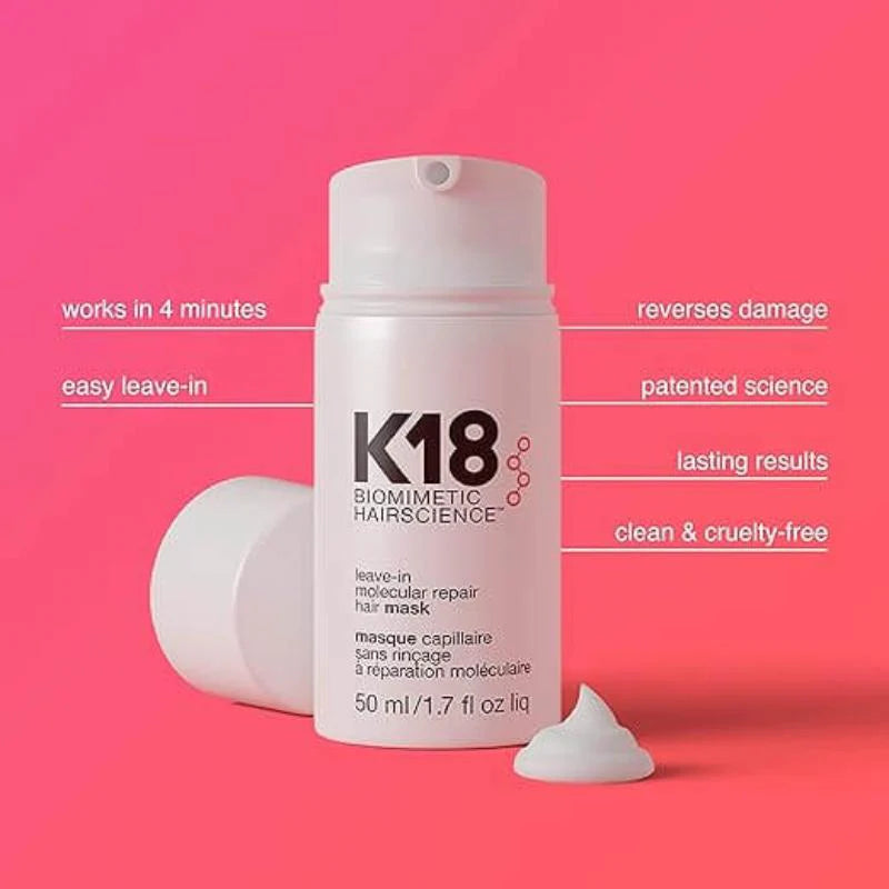 K18 Biomimetic Hair science – Leave-In Molecular Repair Hair Mask – 50ml