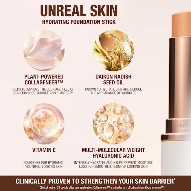 Charlotte Tilbury UNREAL SKIN SHEER GLOW TINT HYDRATING FOUNDATION STICK