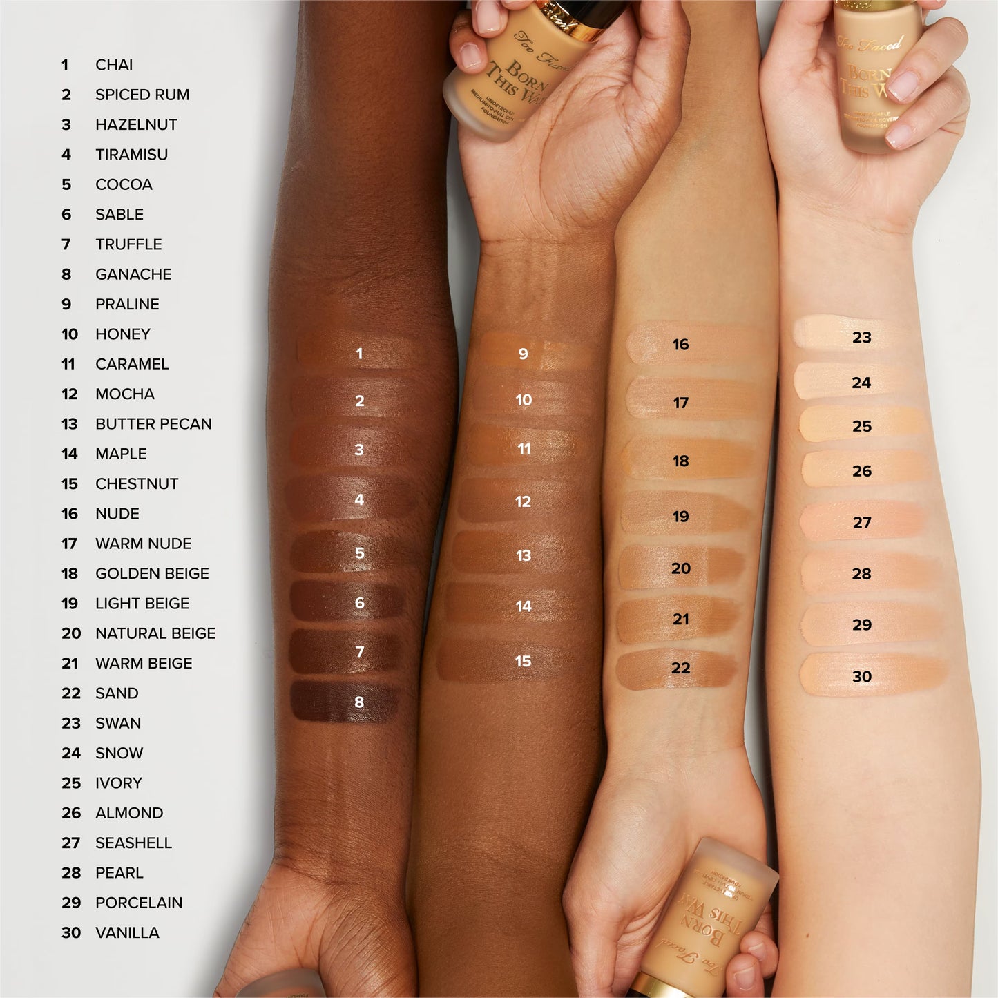 Too Faced Foundation Swan
