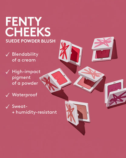Fenty Cheeks Suede Powder Blush-Petal Poppin