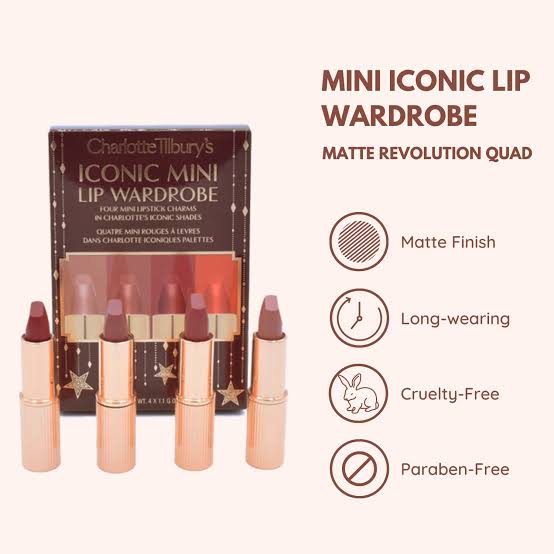 Charlotte Tilbury Iconic Mini Lip Wardrobe Set
