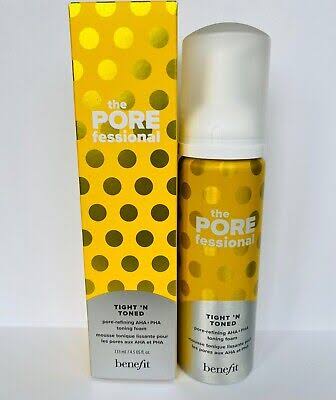 Benefit The POREfessional Tight ‘N Toned Pore-Refining AHA+PHA Toning Foam 133ml