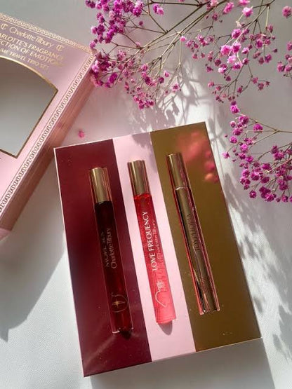 CHARLOTTE TILBURY FRAGRANCE COLLECTION OF EMOTIONS PERFUME TRAVEL TRIO SET