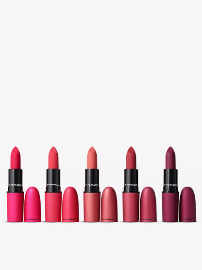 MAC Hypnotizing Holiday Mistletoe Matte Powder Kiss Lipstick Set x 5 0.1 Ounce