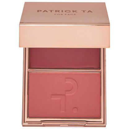 PATRICK TA Beauty Headlines Double-Take Crème & Powder Blush Duo